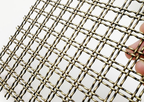 Толщина декоративной сетки античная латунная 5mm шкафа архитектурноакустической стальной