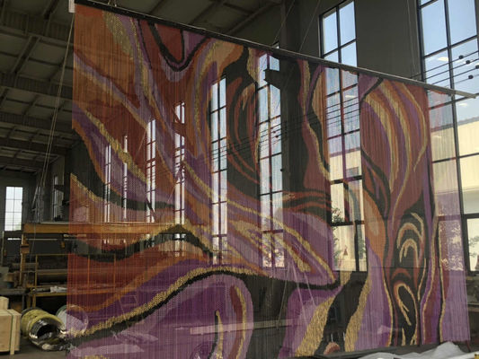 Высокопрочная алюминиевая цепная москитная сетка, разработанная в соответствии со стандартами промышленной безопасности