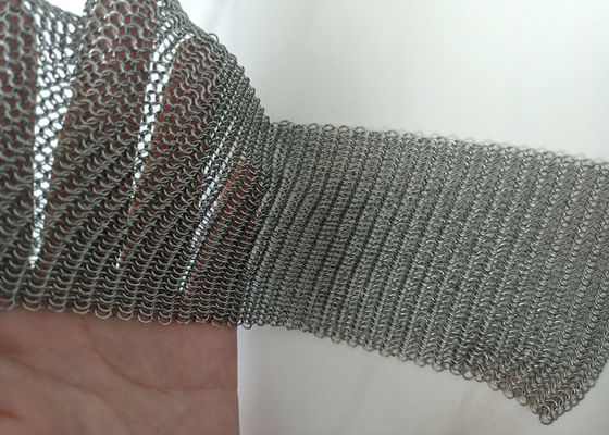 Цвет декоративных фасадов здания экрана занавеса сетки кольца Chainmail естественный