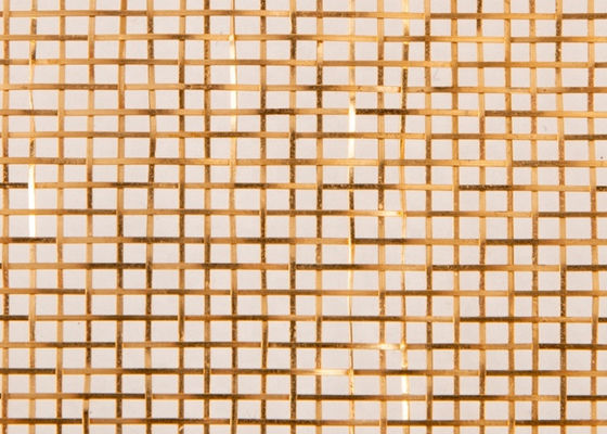 штраф меди цвета сетки металла прокатанного стекла 120m x 2.5m бронзовый