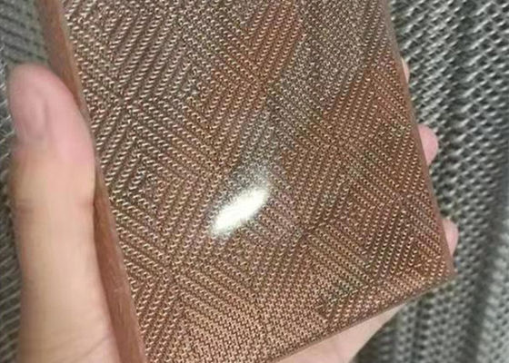 Стекло металла искусства латунное сплетенное прокатало ячеистую сеть 0.5mm