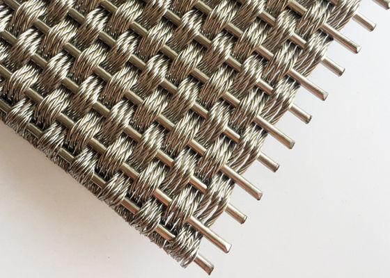 Металл декоративной 5.5mm архитектурноакустической стальной сетки гибкий сплетенный для крышек столбца