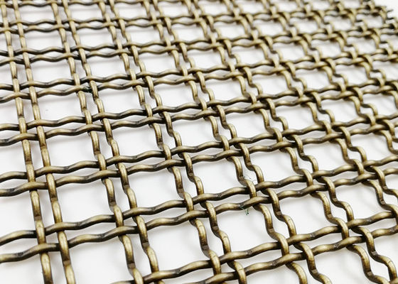 Толщина декоративной сетки античная латунная 5mm шкафа архитектурноакустической стальной
