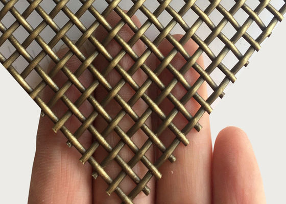 нержавеющей стали ячеистой сети антиквариата 1.8mm сетка металла латунной бронзовая для прокатанного стекла