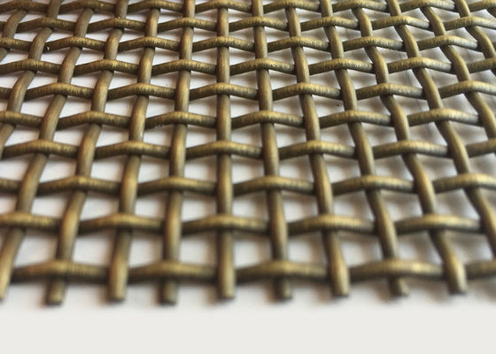 нержавеющей стали ячеистой сети антиквариата 1.8mm сетка металла латунной бронзовая для прокатанного стекла
