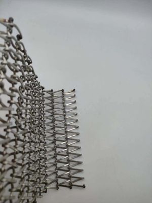 Нержавеющая сталь 304 спиральная проволока тканевая сетка для внутренних помещений