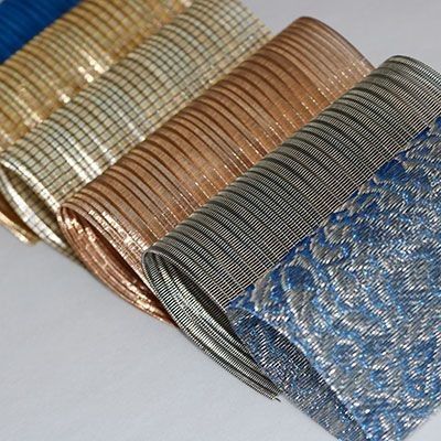 Легкий вес высокая гибкость гибкая металлическая сетка ткань для индивидуальной огнестойкой обои