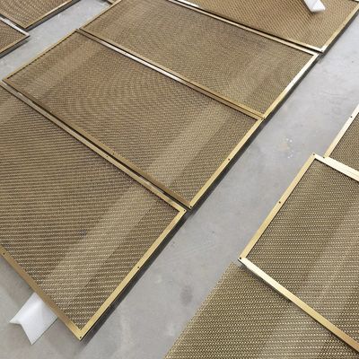 Диамантная решетка на заказ, изготовленная из тканевой проволоки с диаметром тканей 1,2 мм × 2 мм