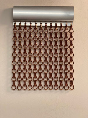 Высокопрочная алюминиевая цепная москитная сетка, разработанная в соответствии со стандартами промышленной безопасности