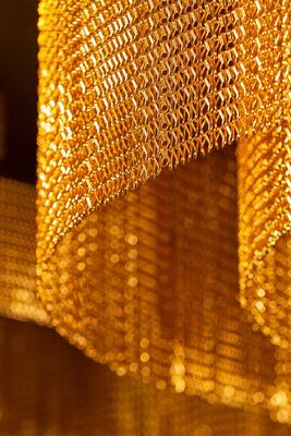 12x24мм цепной размер Алюминиевой цепной ссылки занавес с 60% открытой площадью и 1,2 мм диаметром проволоки для защиты от насекомых