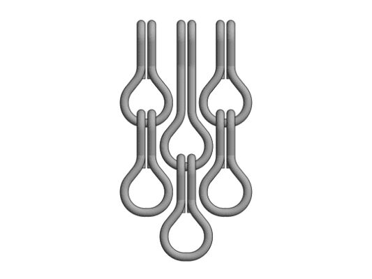 12x24 мм цепной размер Алюминиевый цепной муховой экран с 60% открытой площадью и 1,2 мм диаметром провода для эффективного контроля мухи