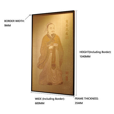Custom Light & Shadow Metal Mesh Wall Art Portrait Decorative Panel