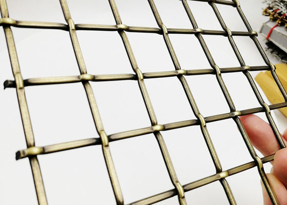 перила лестниц ячеистой сети металла Rustproofing грилей 5.5mm декоративные латунные
