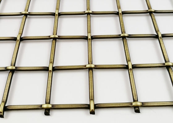 перила лестниц ячеистой сети металла Rustproofing грилей 5.5mm декоративные латунные