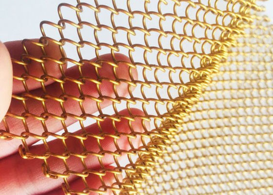 Гибкий домашний занавес сетки золота Drapery 13ft катушки металла оформления