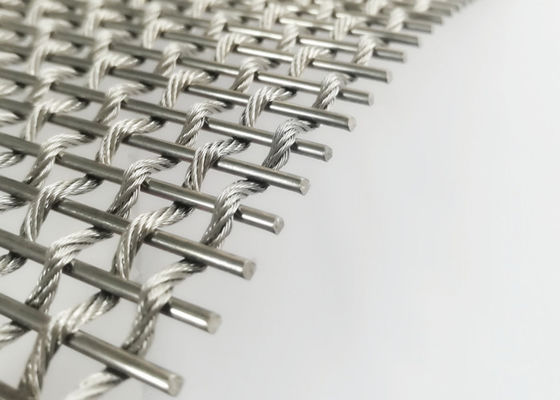 Ткань сетки 3.8mm гибкого металла ISO9000 Alu