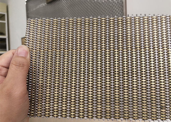 Сплетенная нержавеющей сталью сетка металла 3.2mm архитектурноакустическая для строя плакирования