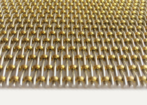 замок украшения шарика 3.2mm латунный гофрирует перила лестниц ячеистой сети сплетенные