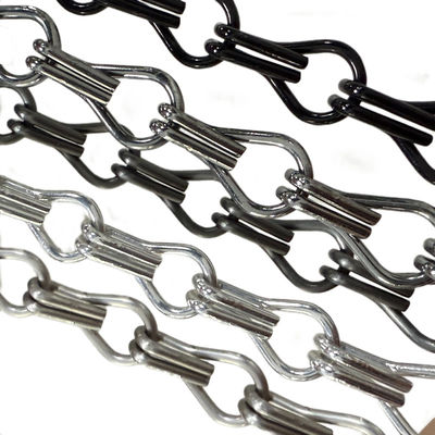 Стандартный размер 12*24 мм Алюминиевая цепная ссылка Занавес высокая прочность