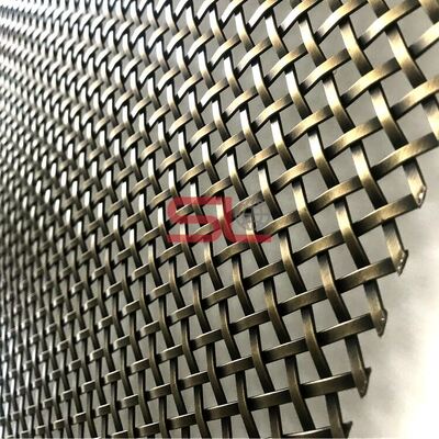 Архитектурная металлическая сетка толщиной на заказ для облицовки фасадов и декоративных стенных панелей